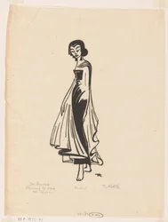 Begyndelsen af ​​dansen, den stigende (original titel på objektet) Javanesisk danser (original serietitel på objekt)