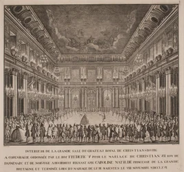 Hofballet i Christiansborgs riddersal ved Christian VII