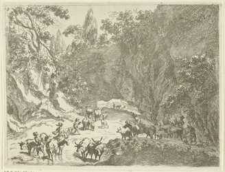Bjerglandskab med hyrder og kvæg Landskaber med hyrder og kvæg (serietitel)