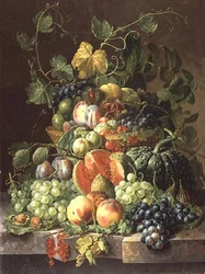 Frugtkurv (olie på panel)