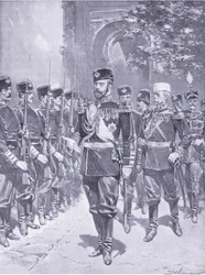 Hans Kejserlige Majestæt Tzaren, illustration fra Cassells History of the Russo-Japanese War Vol 1, ca. 1900