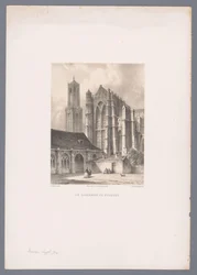 Udsigt over Dom-kirken og Dom-tårnet i Utrecht Domkirken i Utrecht (titel på objekt) Hollandsk by- og havneudsigt efter tegninger af Everhardus Koster (serietitel) E. Kosters skitsebog: Dutch City and Harbour Views (serietitel)