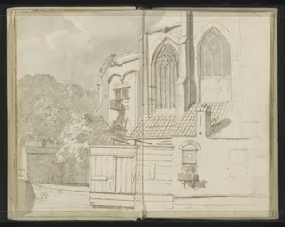 Bagsiden af ​​Nieuwe Kerk i Delft