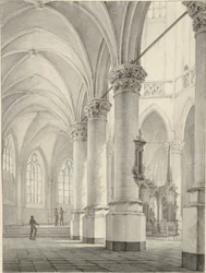 Interiør af den nye kirke i Delft