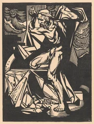 Samson ødelægger templets søjler