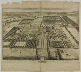 Acklam i Cleveland i County of Yorke, plade 64 fra Britannia Illustrata