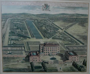 Et kobberstik af Chevening af Johannes Kip (d.1722) efter Thomas Badeslade (d.1742), udgivet (i History of Kent) 1719 af John Harris