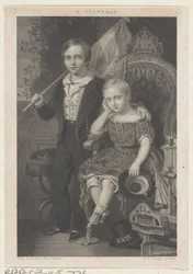 Portræt af William, Prins af Holland, og Maurits, Prins af Holland