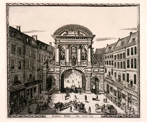 Temple Bar, London, c1700