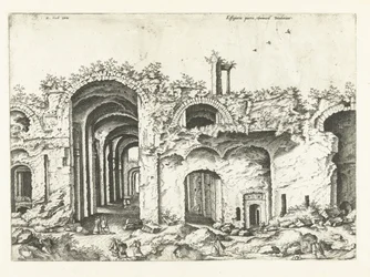 Tredje udsigt over Diocletians bade Romerske ruiner, 1561 (serietitel)