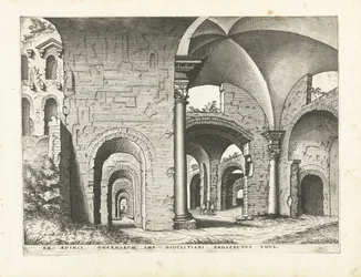 Udsigt over Diocletians bade Romerske ruiner, 1561 (serietitel)