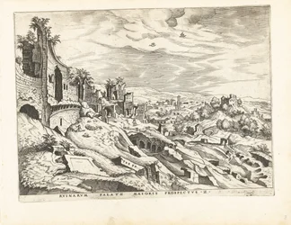 Anden udsigt over Palatinerhøjen i Rom Romerske ruiner, 1561 (serietitel)