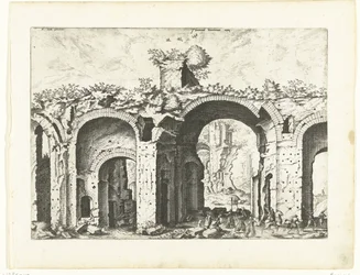 Anden udsigt over Diocletians bade Romerske ruiner, 1561 (serietitel)