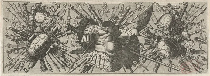 Panoply. Frise med romerske arme, nederste del Panoplia sev armamentarium... (serietitel)
