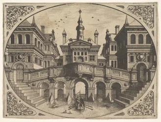 Tavle fra Scenographiae..., 1560.