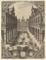 Tallerken fra Scenographiae..., ca. 1560.