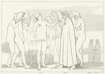 Casellas sang, skærsilden, Canto 2 (gravering)