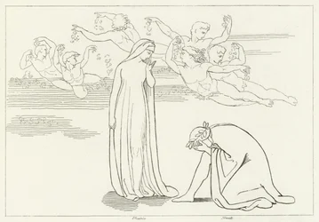 Beatrices nedstigning, skærsilden, Canto 30 (gravering)