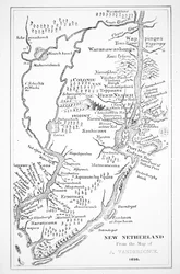 Colonial America: Den hollandske koloni i New Netherland (litho)