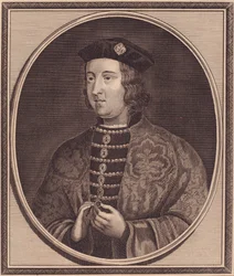 Portræt af kong Edward IV af England (1442-1483), kobberstik af John Goldar (1729-1795)