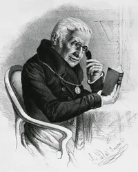 Portræt af Lorenzo Rondolini (1752-1844), italiensk læge og forfatter, tegning af Antonio Dall