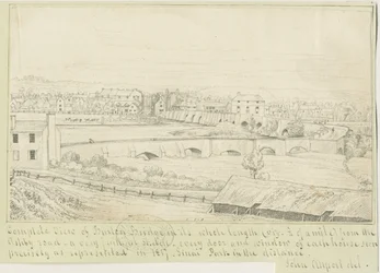 Burton-upon-Trent Bridge and Town: pentegning, 1817