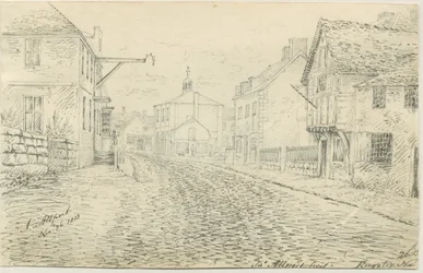 Rugeley Town: pen- og blæktegning, 26. november 1813