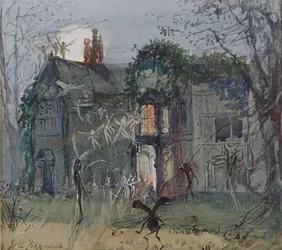 Den gamle sal, feer ved måneskin