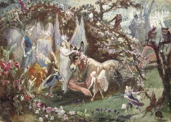 Titania og bunden fra William Shakespeares "A Midsummer-Night