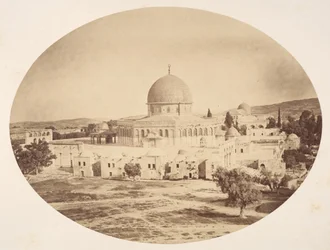 Jerusalem, stedet for templet på Moriah-bjerget, 1857.