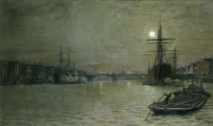 The Pool and London Bridge at Night, 1884