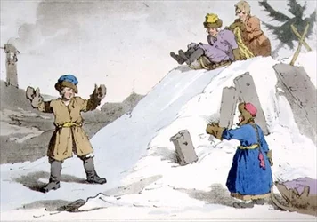 Children Going Down an Ice Hill, tallerken 38 fra bind II af 