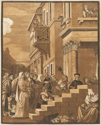 Præsentation af jomfruen i templet (midterpanel)