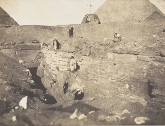 Udgravninger nær Sfinxen, 1853.