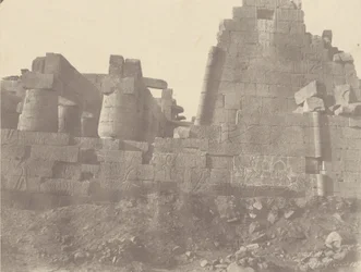 Karnac, Hypostyle Hall, North Wall, Udvendigt ansigt, N ° 1 bis