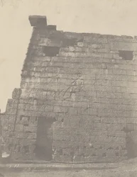 Louqsor, historiske skulpturer af pylonen (højre massiv)