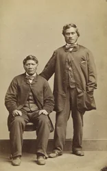 Takerei og Hapimana, ca. 1863 (albumin print)