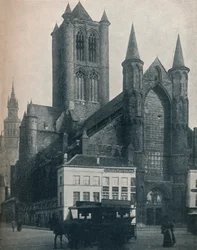 St. Bavo-katedralen, Gent, Belgien, c1900 1914-1915