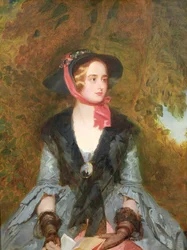 Rose Bradwardine, heltinde i "Waverley" af Walter Scott (1771-1832) 1854