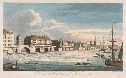 Udsigt over London Bridge set nær St. Olaves trapper