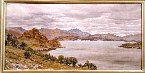Looking Out of Loch Corrie, 27. august 1885 (olie på lærred)