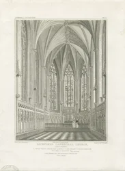 Interiør af Lichfield Cathedral - Lady Chapel: gravering og [c 1820] (tryk)
