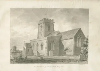 Aldridge Church: sepia drawing, 1847dani