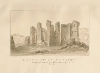 Alton Castle: sepia tegning