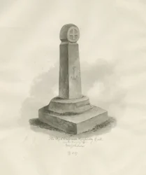 Biddulph - "Red Cross": sepia drawing, 1847dani