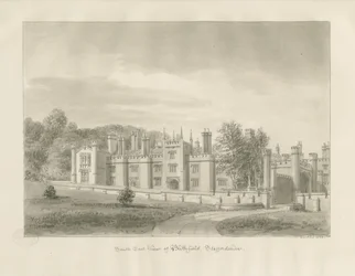 Blithfield Hall: sepia drawing, 1823dani