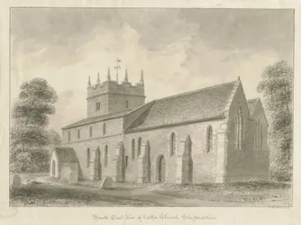 Colton Church: sepia tegning, 1842