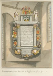 Cornwall - Kilkhampton Church - Monument for Sir Bevil Grenville