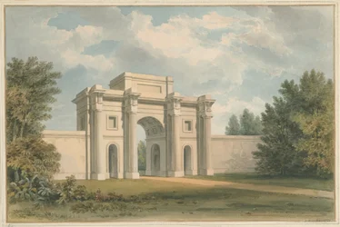 Leicestershire - Gopsall House - The Gateway, 1820