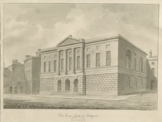 Stafford - Shire Hall: sepia tegning